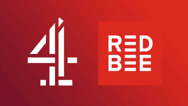 The Channel 4 logo and the Red Bee logo.