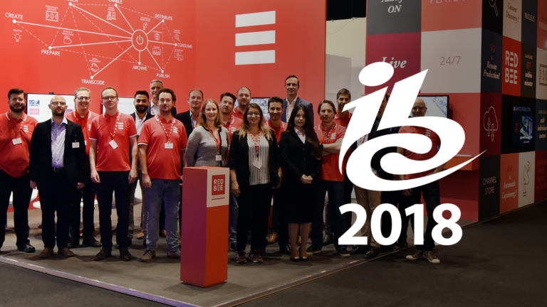The Red Bee team at I.B.C. 2018.