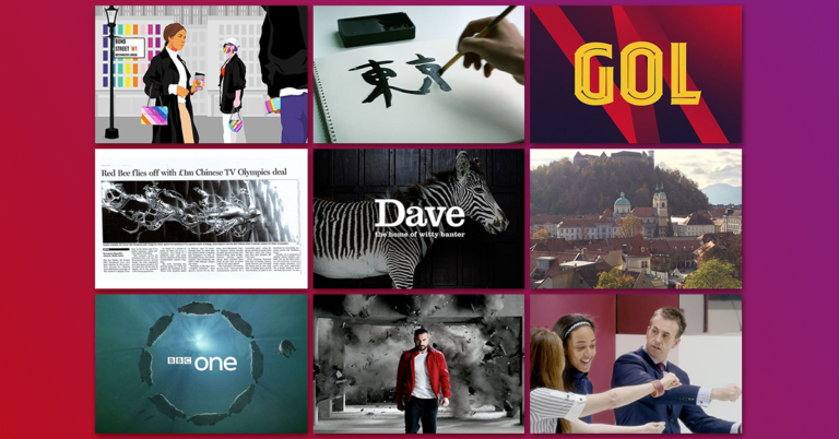 Examples of Red Bee Creative idents.