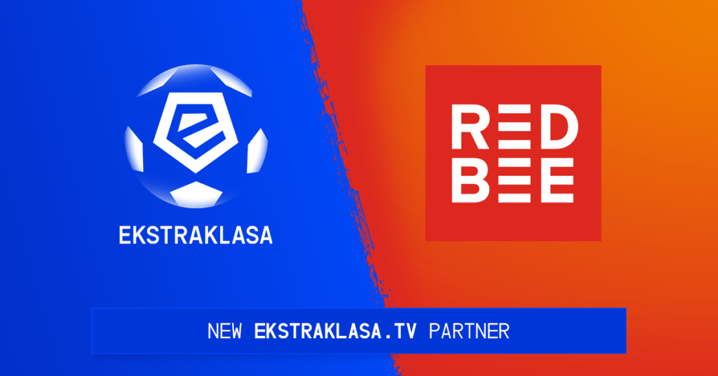 Ekstraklasa. Red Bee. New Ekstraklasa.T.V. partner.