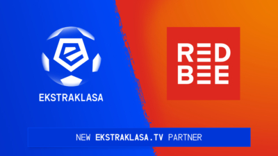 Ekstraklasa. Red Bee. New Ekstraklasa.T.V. partner.