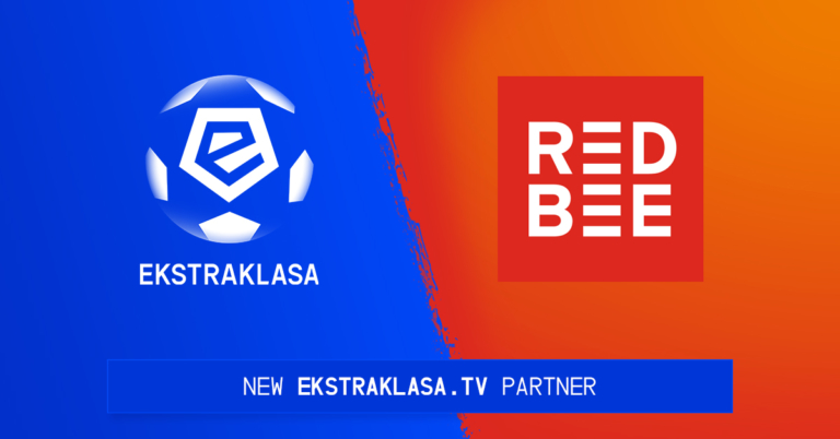 Ekstraklasa. Red Bee. New Ekstraklasa.T.V. partner.